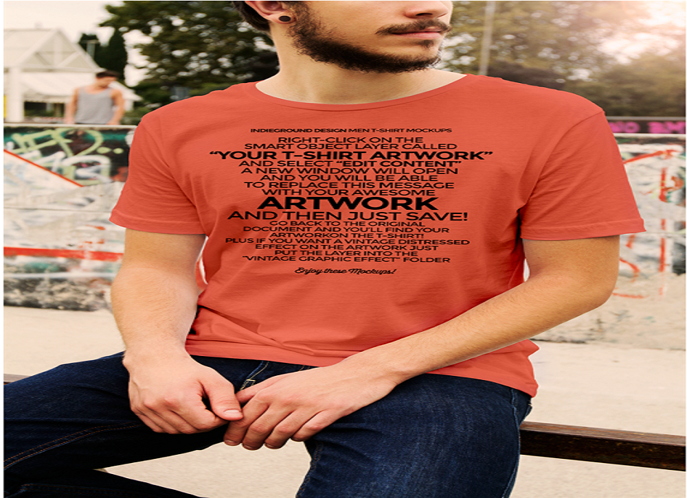 Man T-Shirt Mockup PSD Free Download (1)