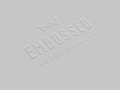Free All Premium White Paper Pressed Logo Mockup PSD (2)